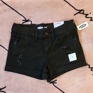Old Navy Black Denim Shorts